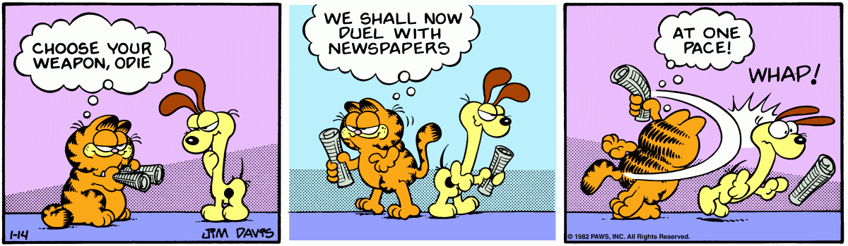 Garfield, January 14, 1982