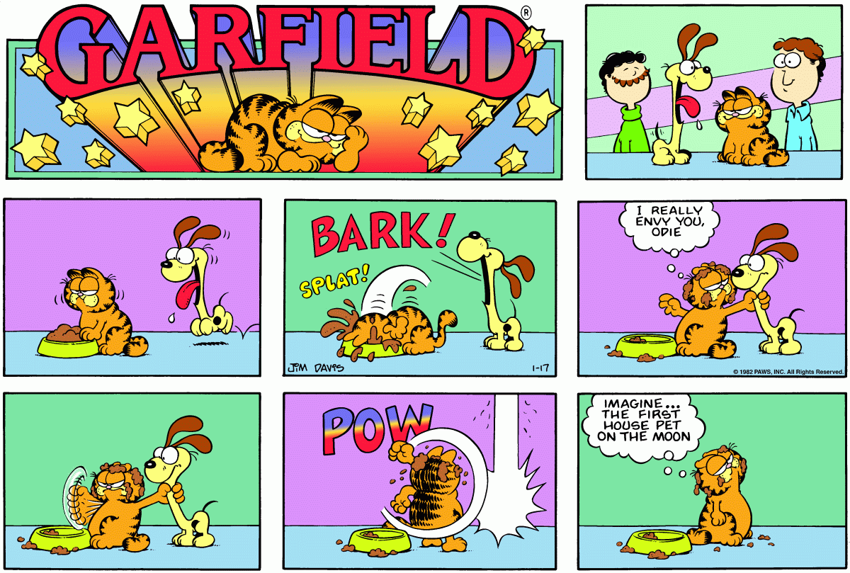 Garfield, January 17, 1982