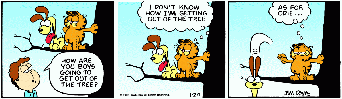 Garfield, January 20, 1982