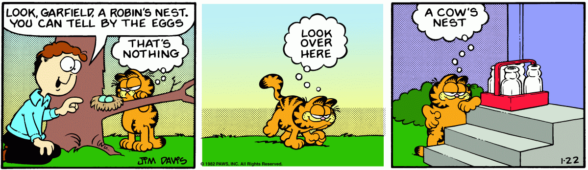 Garfield, January 22, 1982