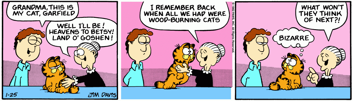 Garfield, January 25, 1982