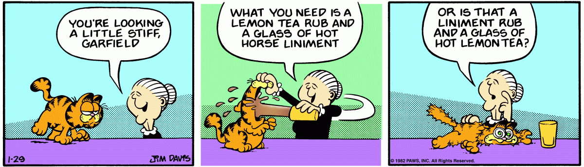 Garfield, January 29, 1982