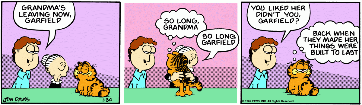 Garfield, January 30, 1982