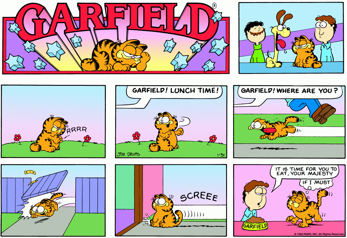 Garfield, January 31, 1982
