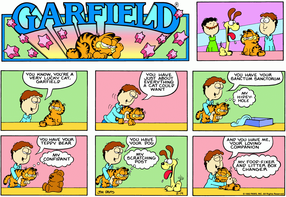 Garfield, February 14, 1982