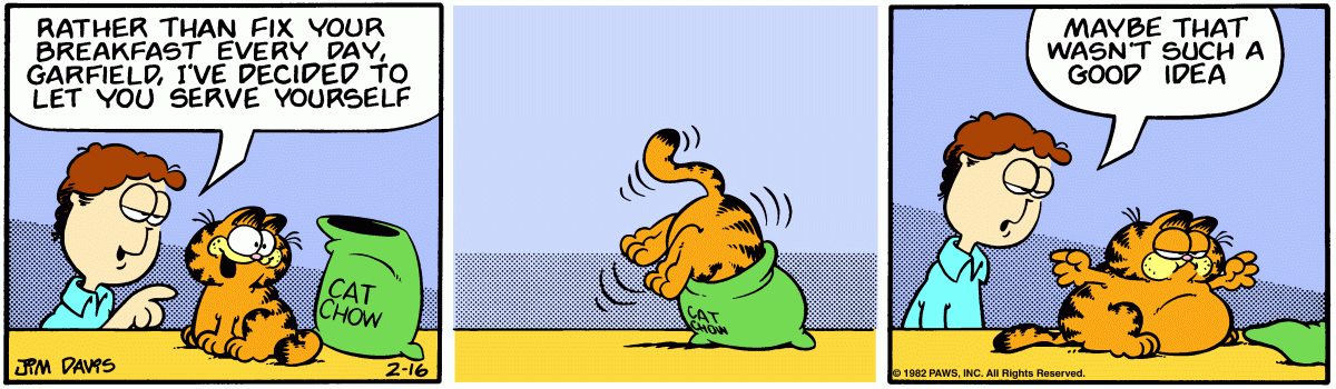 Garfield, February 16, 1982