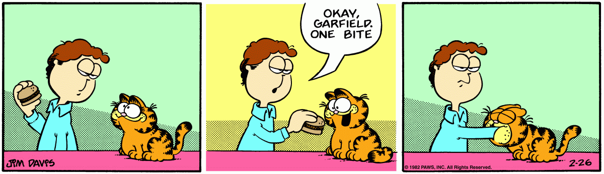 Garfield, February 26, 1982