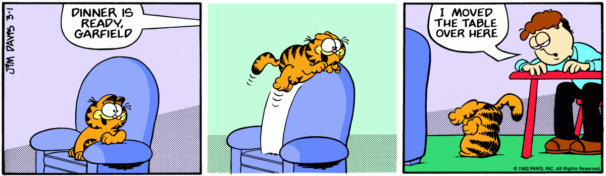 Garfield, March 1, 1982