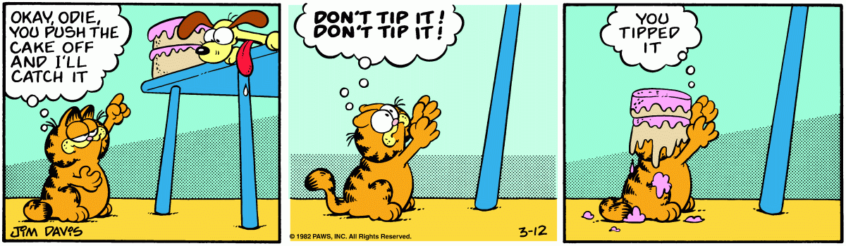Garfield, March 12, 1982