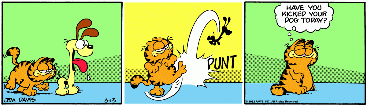 Garfield, March 13, 1982