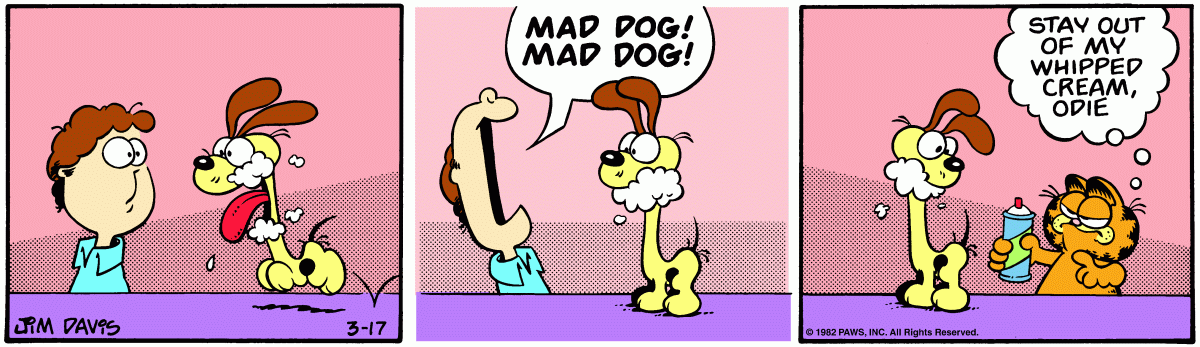 Garfield, March 17, 1982