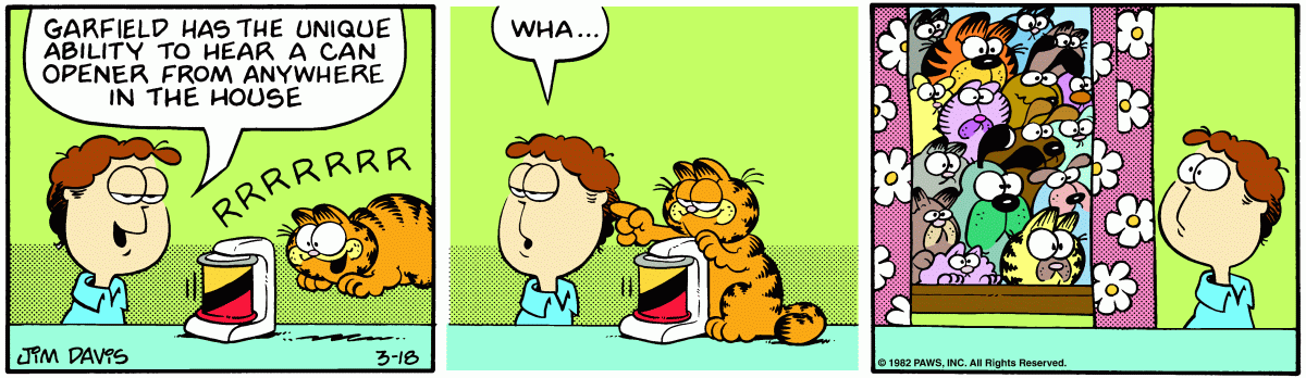 Garfield, March 18, 1982