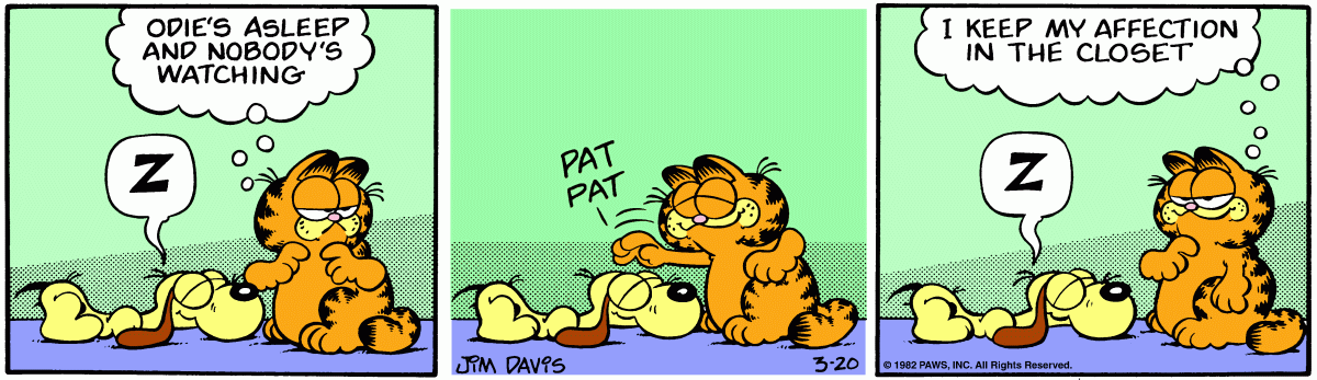 Garfield, March 20, 1982
