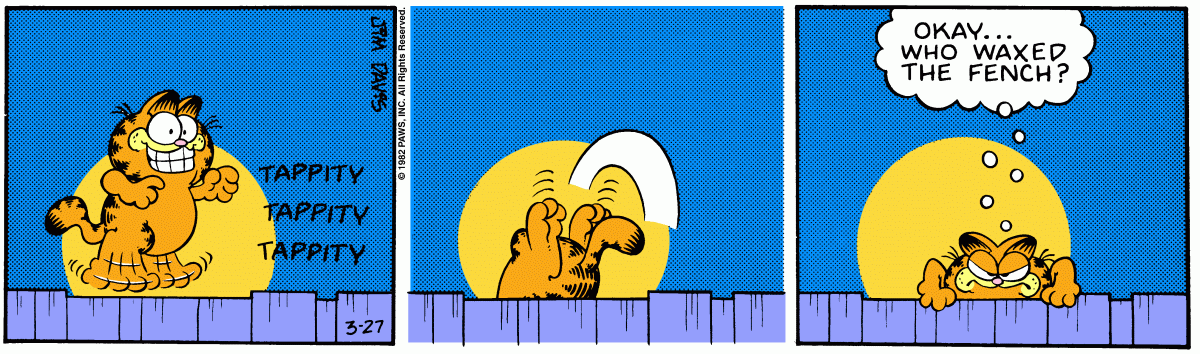 Garfield, March 27, 1982