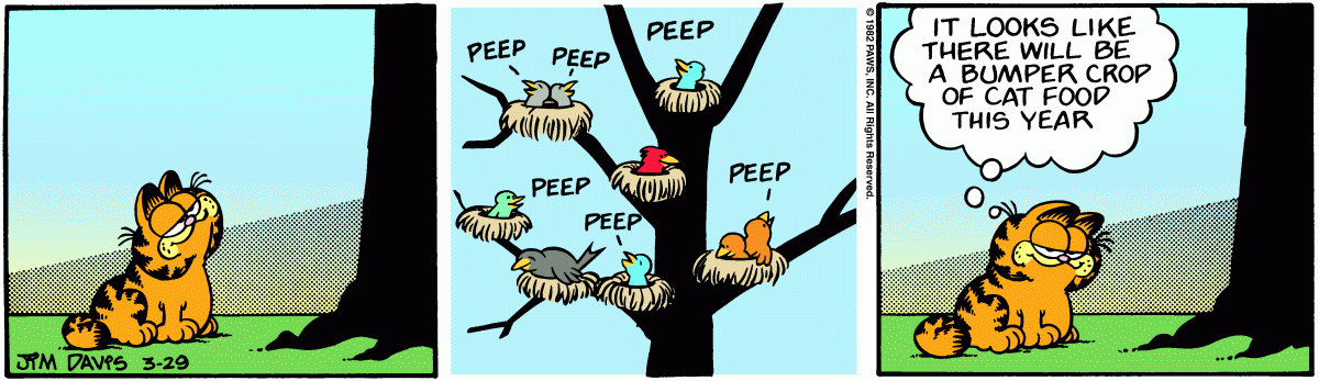 Garfield, March 29, 1982