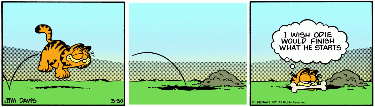 Garfield, March 30, 1982