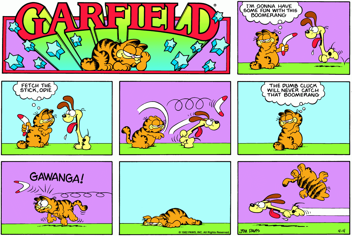 Garfield, April 4, 1982