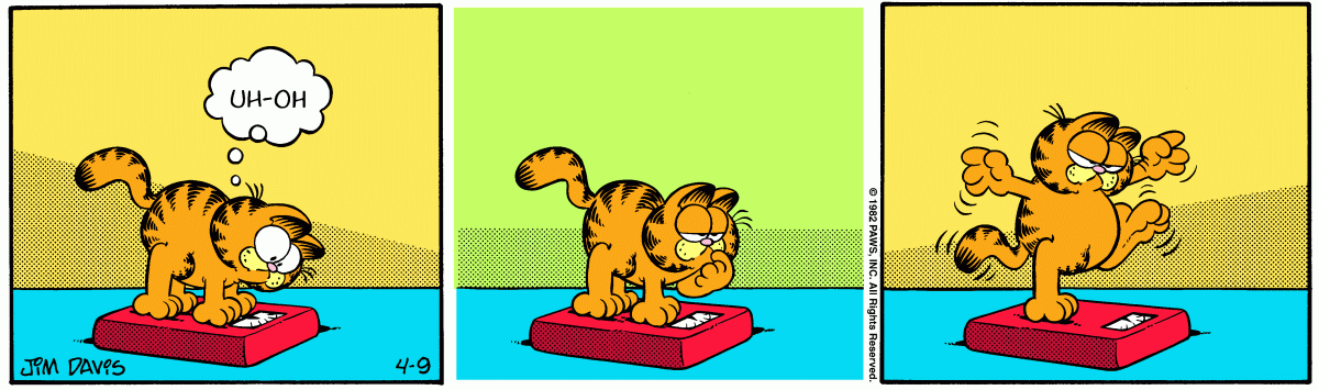 Garfield, April 9, 1982