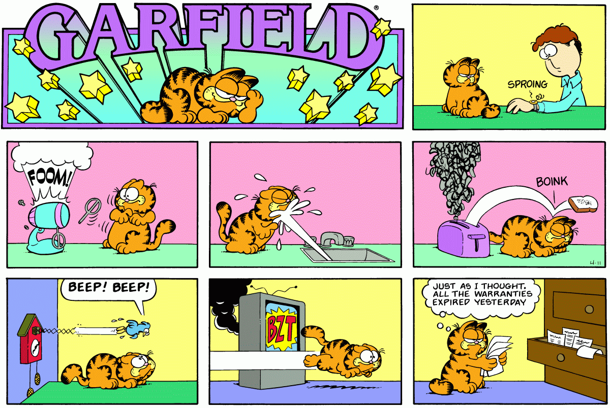 Garfield, April 11, 1982