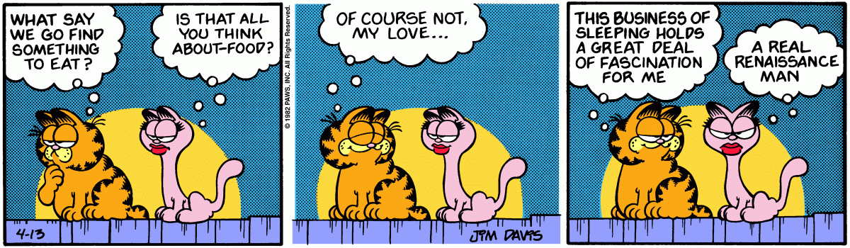 Garfield, April 13, 1982