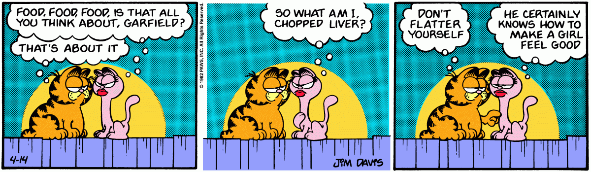 Garfield, April 14, 1982