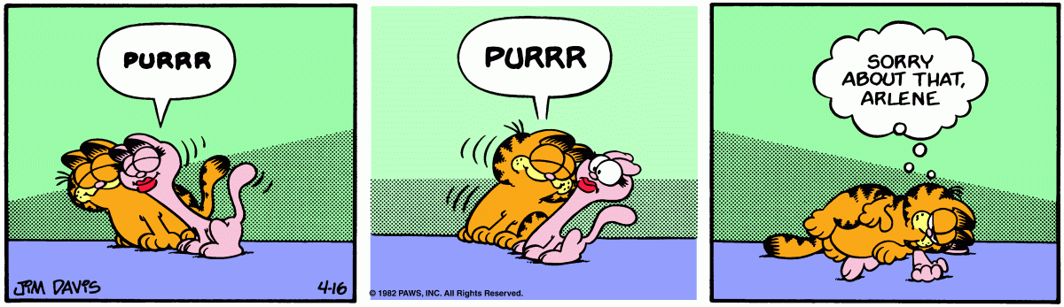 Garfield, April 16, 1982