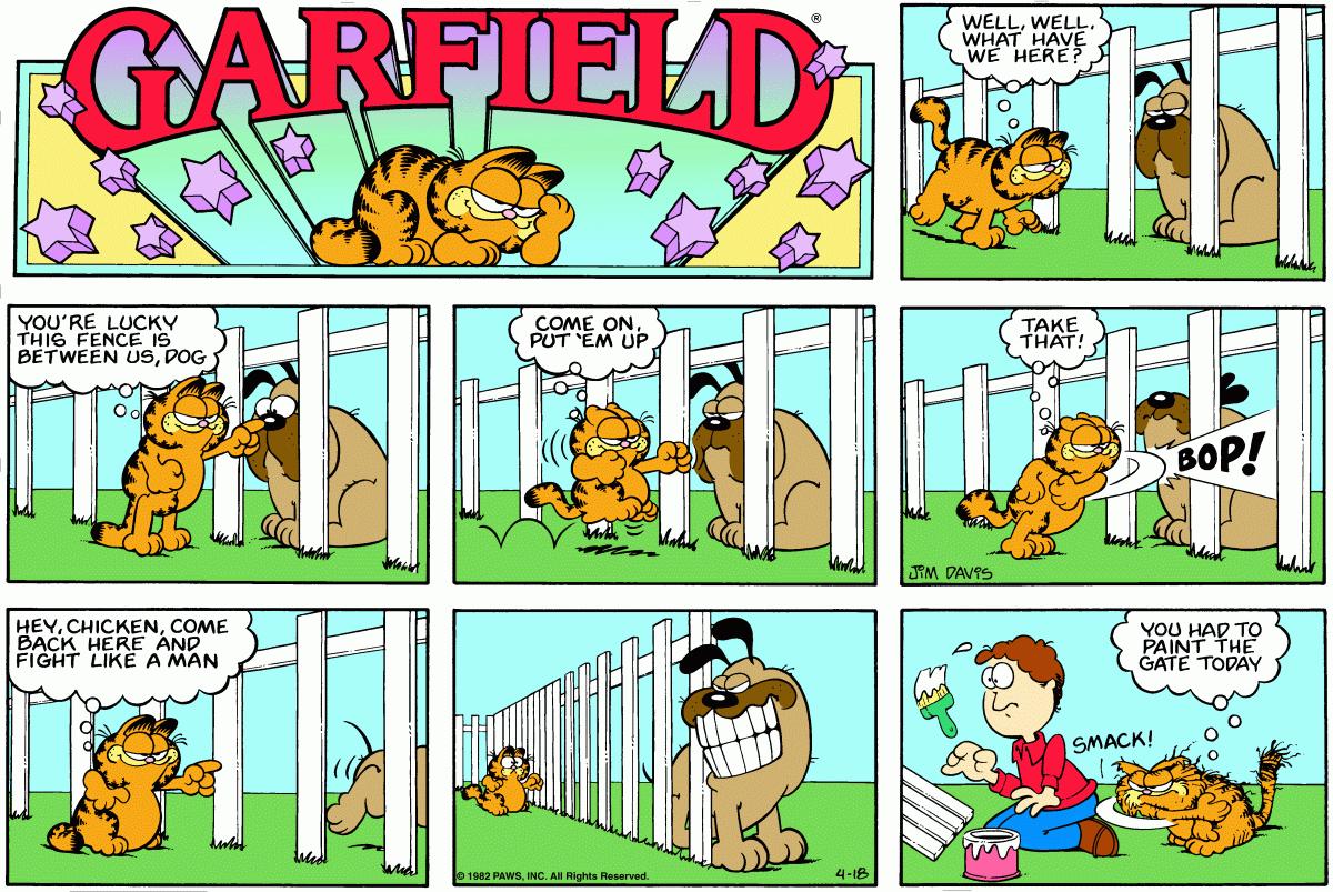 Garfield, April 18, 1982