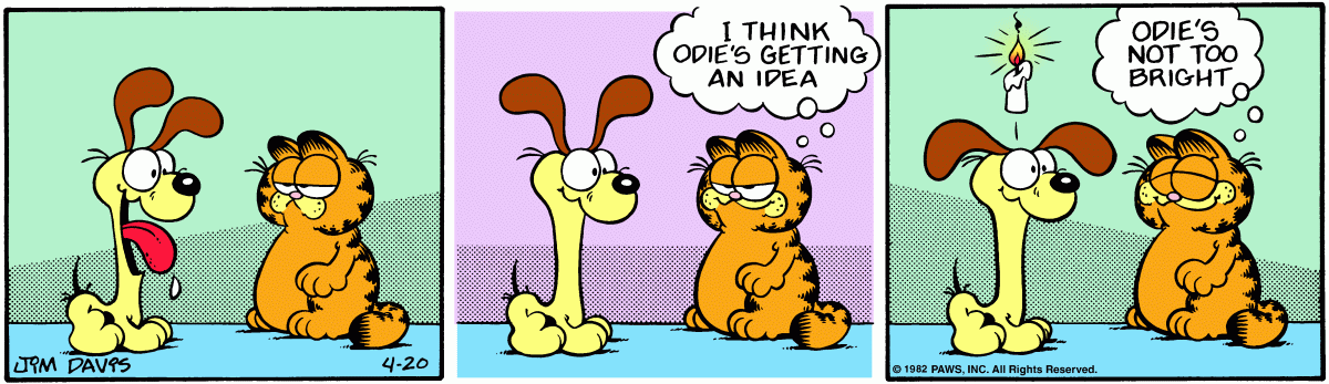 Garfield, April 20, 1982