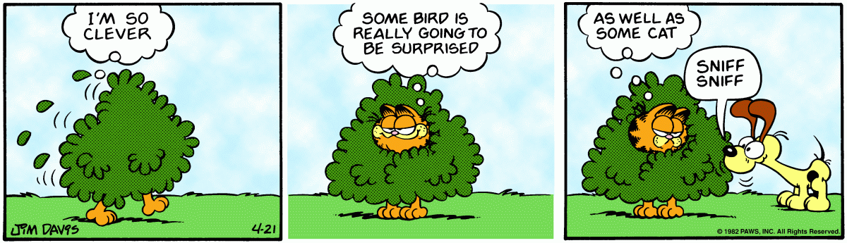 Garfield, April 21, 1982