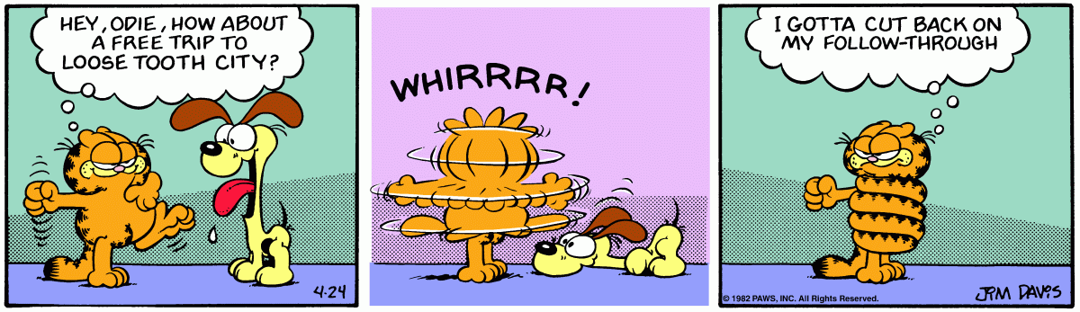 Garfield, April 24, 1982