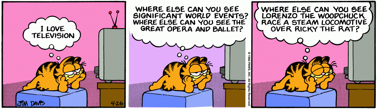 Garfield, April 26, 1982