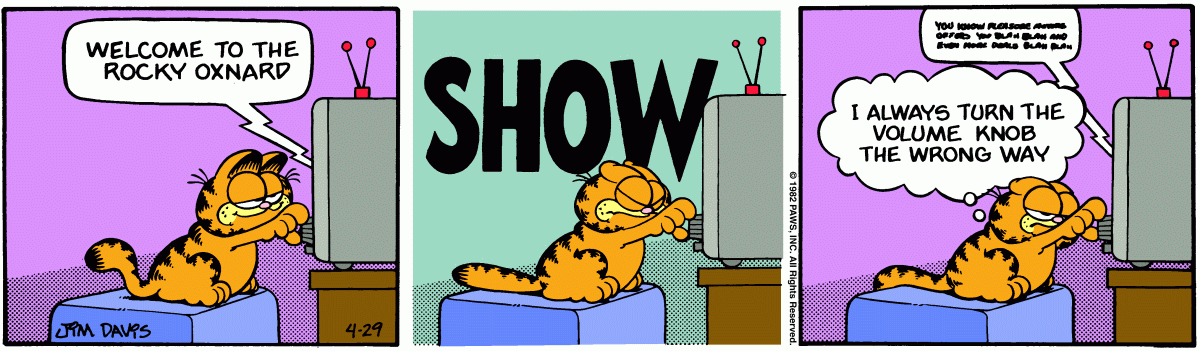 Garfield, April 29, 1982