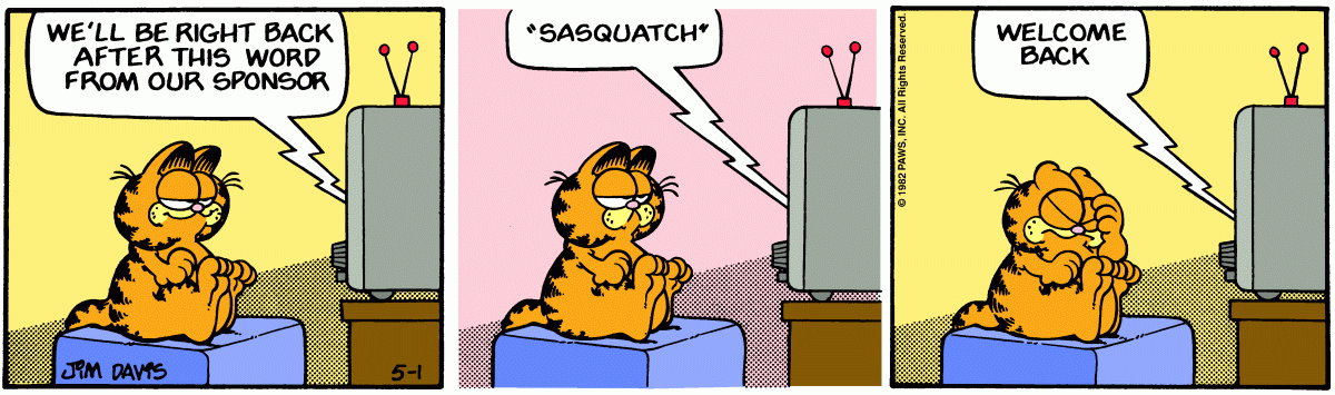 Garfield, May 1, 1982