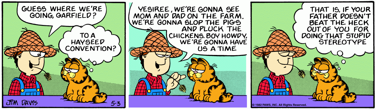 Garfield, May 3, 1982