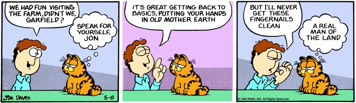 Garfield, May 8, 1982