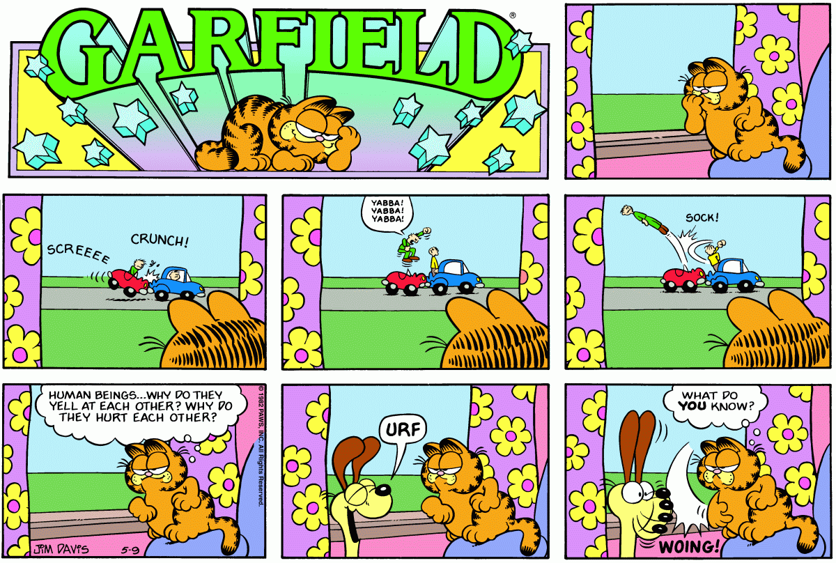 Garfield, May 9, 1982