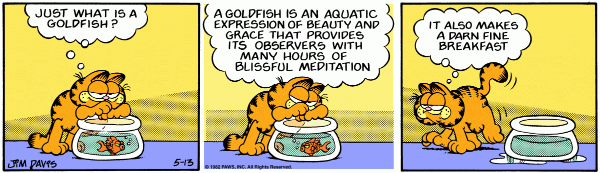 Garfield, May 13, 1982