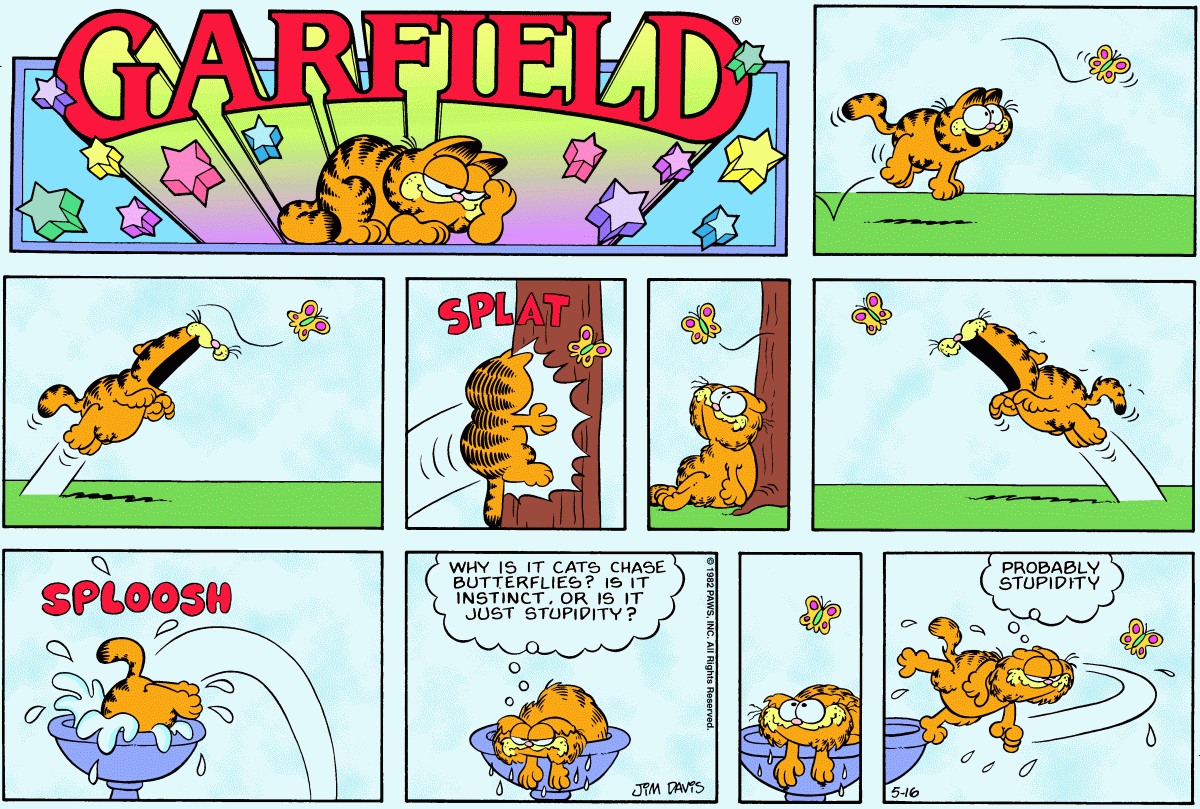 Garfield, May 16, 1982