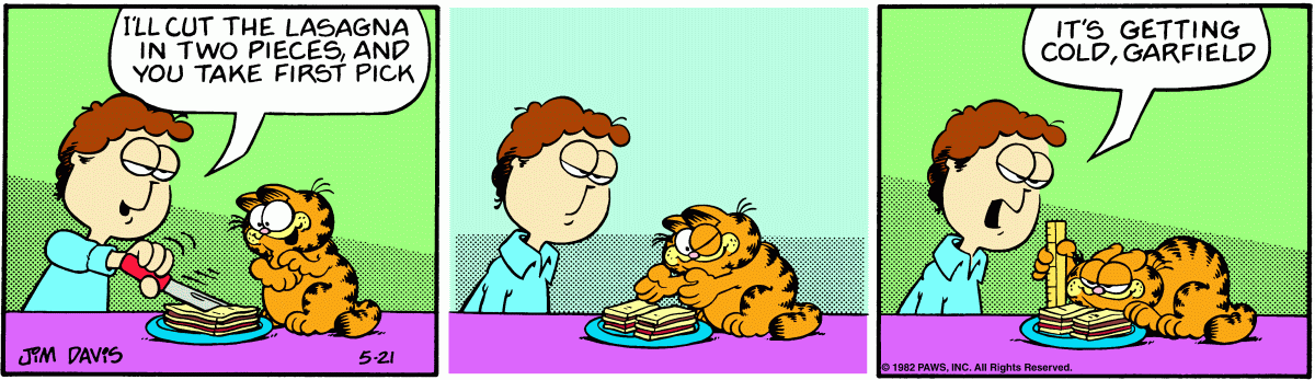 Garfield, May 21, 1982