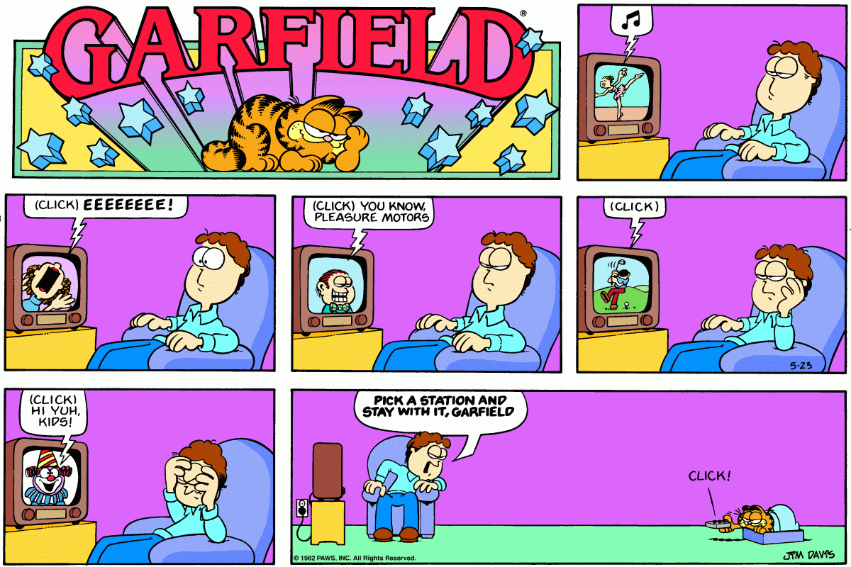 Garfield, May 23, 1982