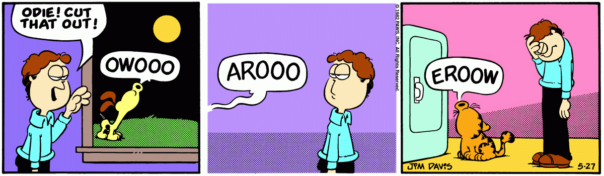 Garfield, May 27, 1982