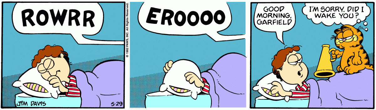 Garfield, May 29, 1982