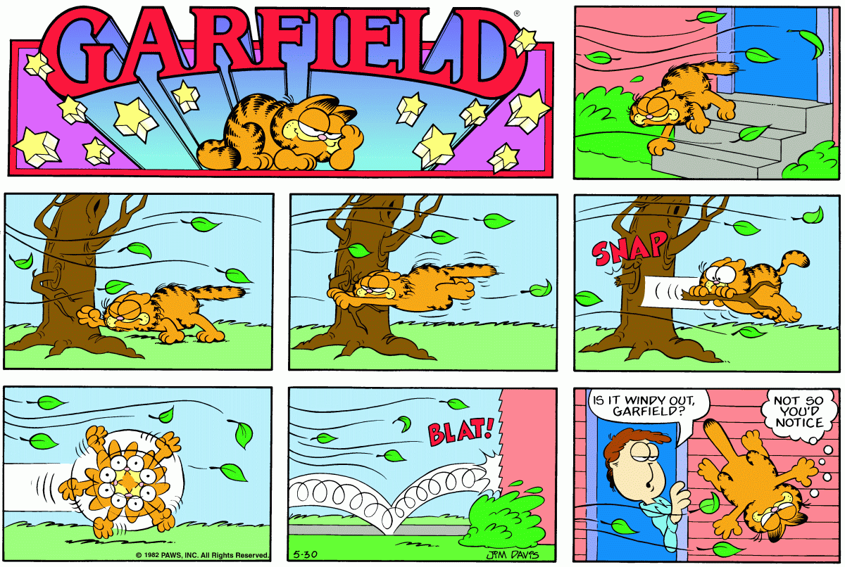 Garfield, May 30, 1982
