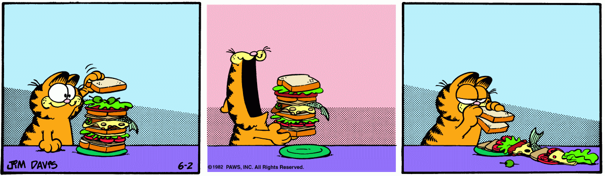 Garfield, June 2, 1982