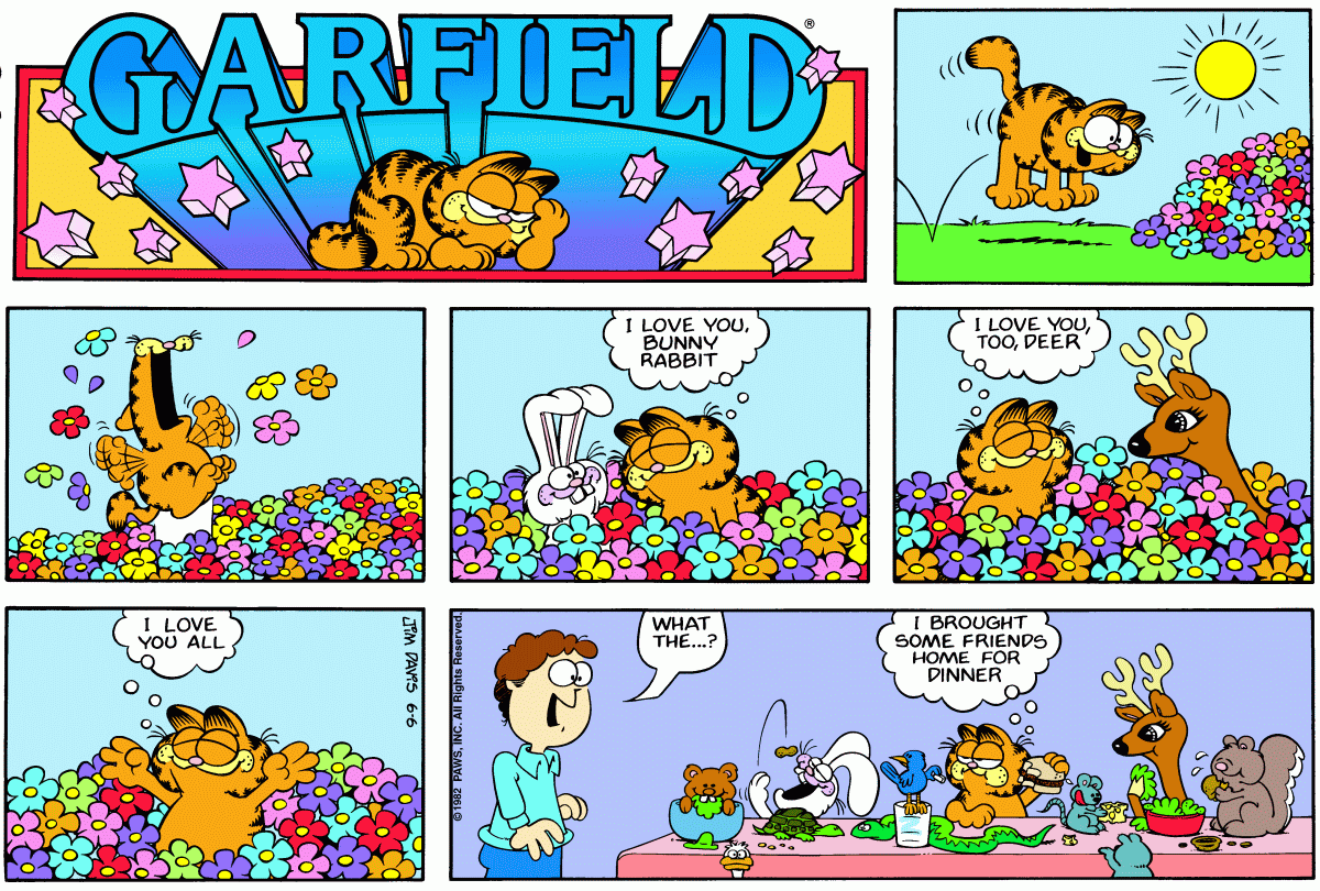 Garfield, June 6, 1982