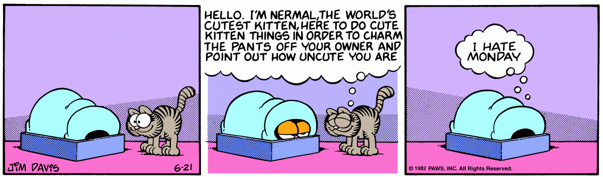 Garfield, June 21, 1982