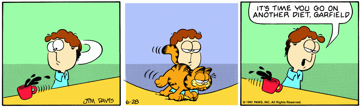 Garfield, June 28, 1982