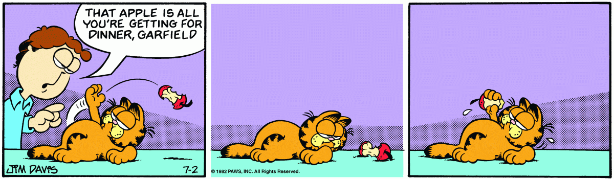 Garfield, July 2, 1982