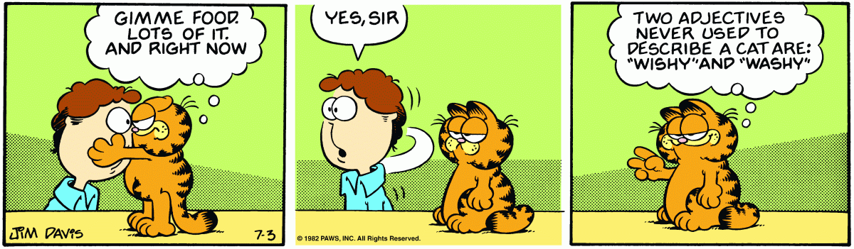 Garfield, July 3, 1982