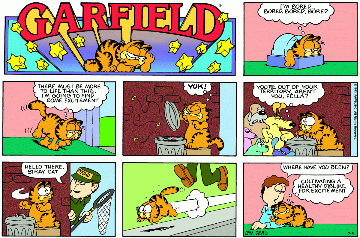 Garfield, July 4, 1982
